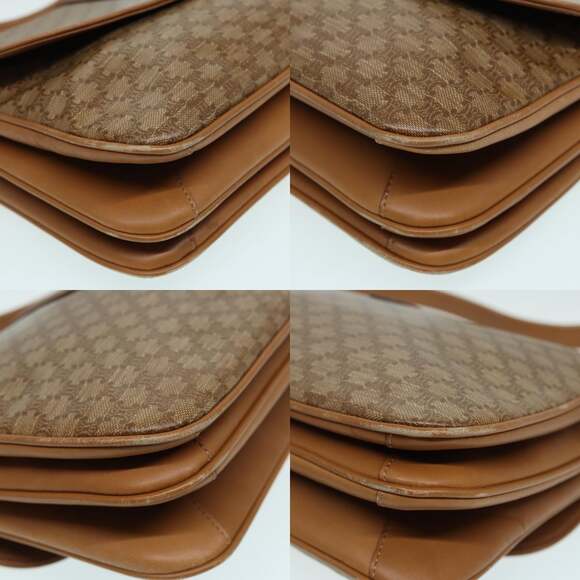 CELINE Macadam Canvas Shoulder Bag Beige - Picture 10 of 13